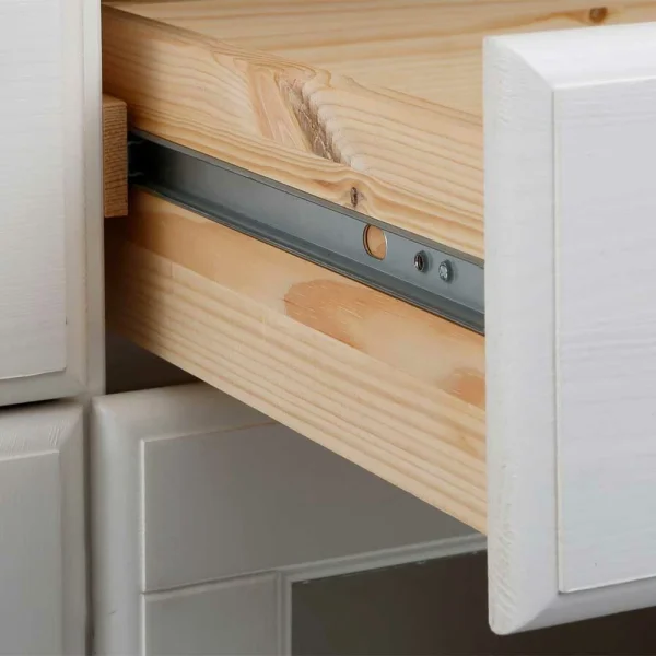 Kommode Mit Glas In Weiß & Honig – Brasivon 5
