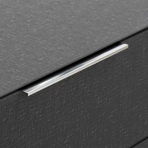 Kommode Mit Glasbeschichtung In Anthrazit – Eloreen 16