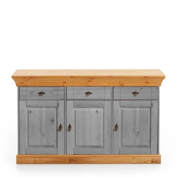 Landhaus Sideboard Cempino In Grau 3
