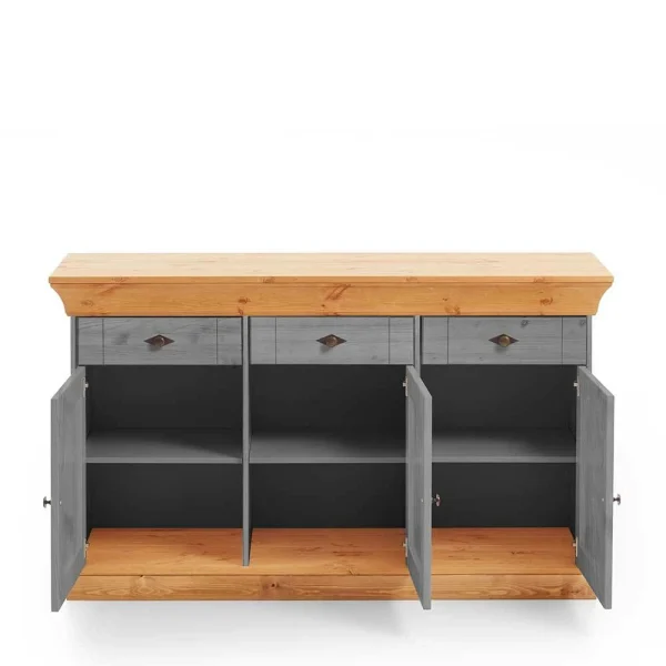 Landhaus Sideboard Cempino In Grau 4