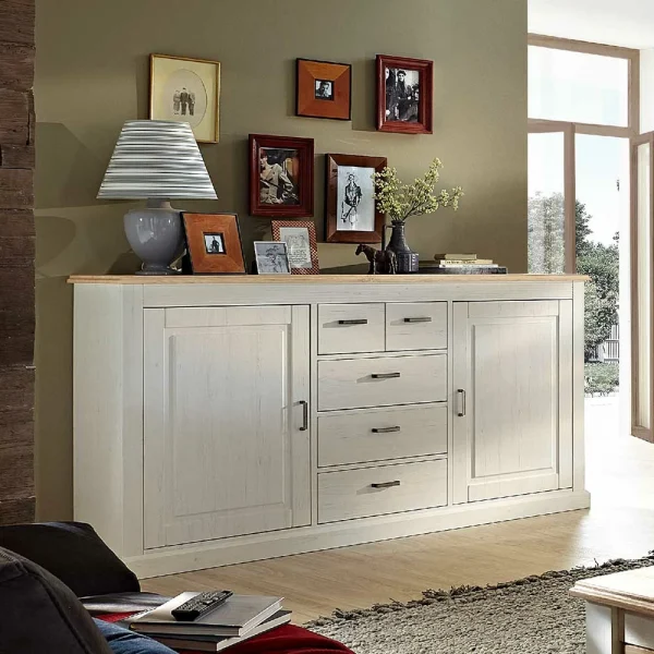 Landhaus Sideboard Mariessa In Weiß 1