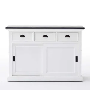 Landhaus Sideboard In Weiß Provona Mit Schiebetüren 12