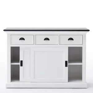 Landhaus Sideboard In Weiß Provona Mit Schiebetüren 14