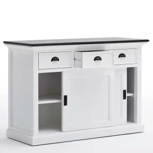 Landhaus Sideboard In Weiß Provona Mit Schiebetüren 16