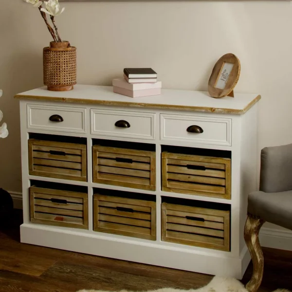 Landhaus Sideboard Calavon Mit Körben 1