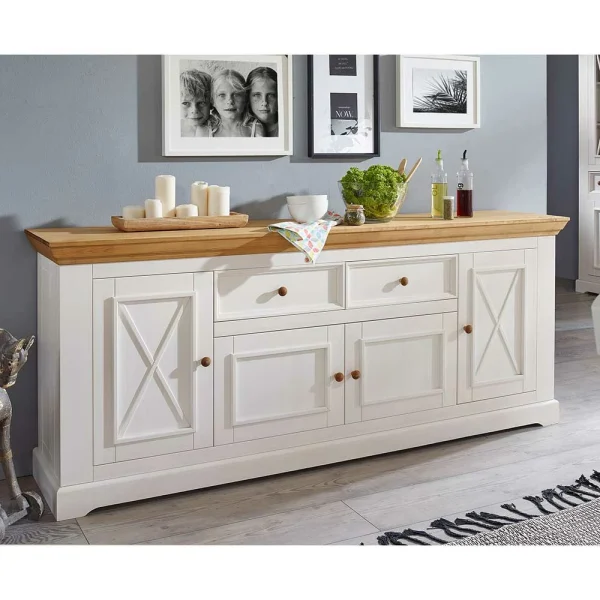 Landhaus Sideboard Elvelina Mit 201 Cm Breite 1