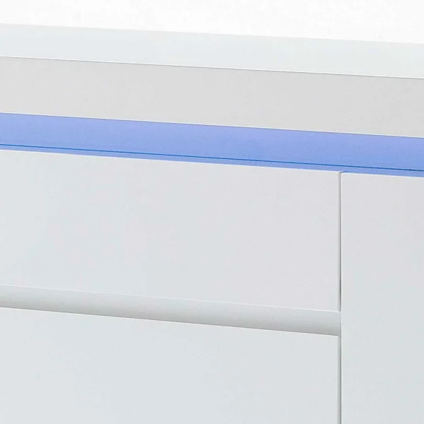 LED Sideboard Esino In Weiß Hochglanz 5