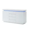 LED Sideboard Esino In Weiß Hochglanz 20
