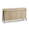 Loft Design Anrichte Delamoto Akazie Und Stahl 22