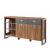 Loft Design Sideboard Im Eiche Dunkel Dekor Und Schwarz – Rompira 16