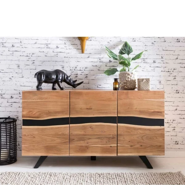 Loft Style Sideboard Draguno Aus Akazie Massiv 3