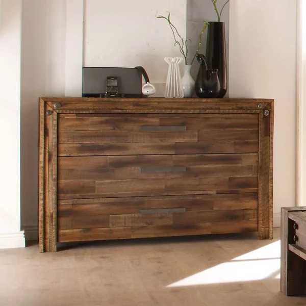 Massivholz Sideboard Locester In Braun 3