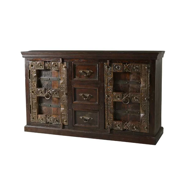 Massivholz Sideboard Solapura Aus Teak 1