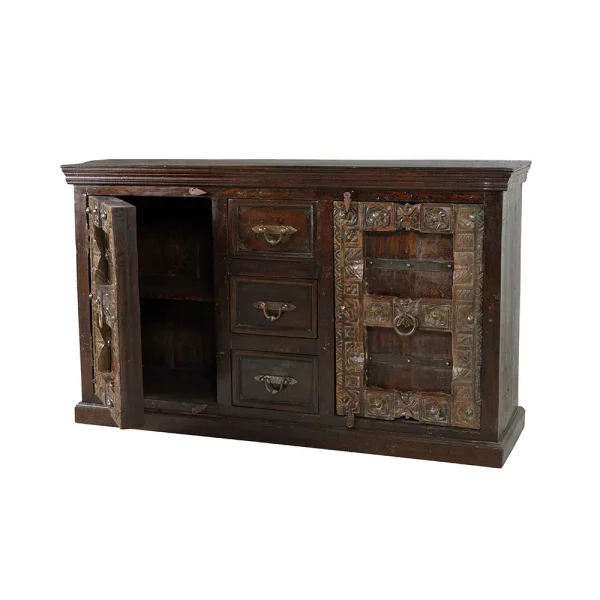 Massivholz Sideboard Solapura Aus Teak 3