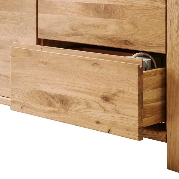 Massivholzkommode Aus Wildeiche Yarisis Mit Push-to-Open 6