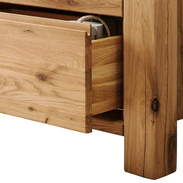 Massivholzkommode Aus Wildeiche Yarisis Mit Push-to-Open 7