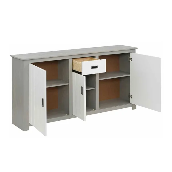 Moderne Esszimmer Kommode In Weiß & Grau – Lurgeno 5