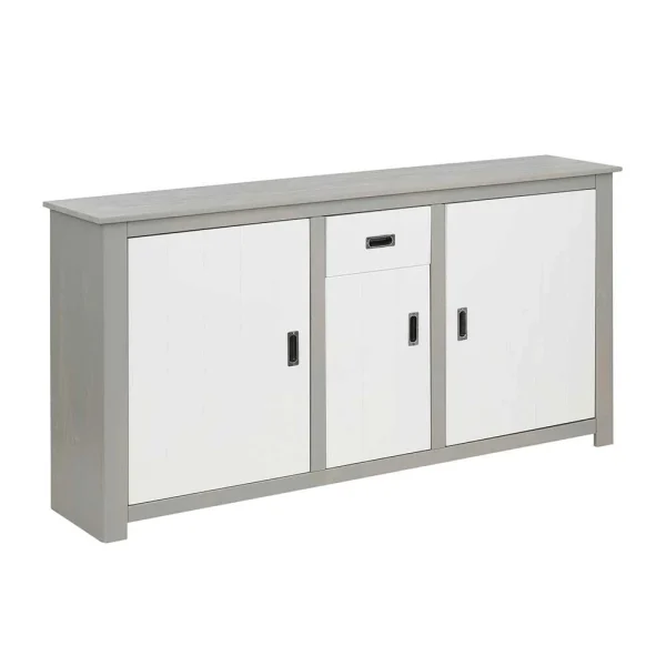 Moderne Esszimmer Kommode In Weiß & Grau – Lurgeno 1