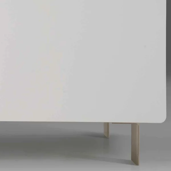 Moderne Kommode Mit Zwei Türen In Weiß – Araulon 4