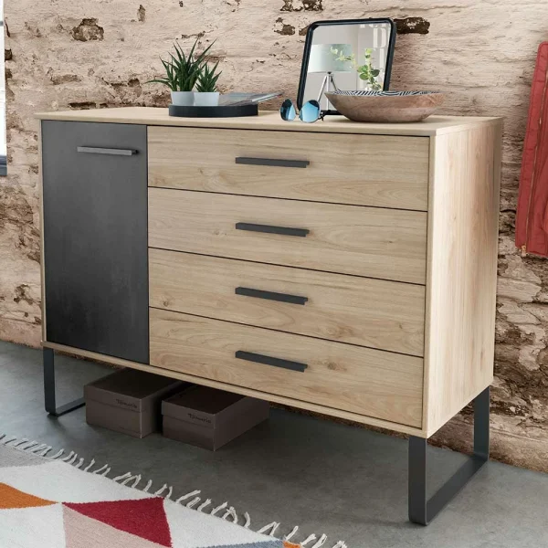 Moderne Loft Kombikommode Mit Bügelgestell – Licruva 3