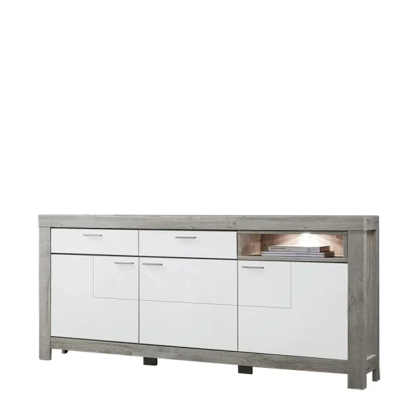 Modernes Sideboard Beleuchtet Lopalo 197cm Breit 1