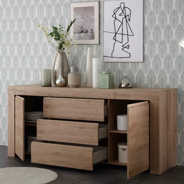 Modernes Sideboard In Holznachbildung Eiche – Karika I 4