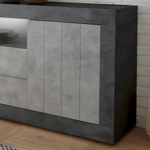 Modernes Sockel Sideboard In Beton Grau – Calla 14