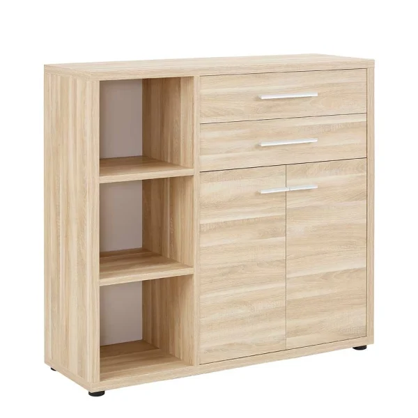 Niedriger Bürorschrank Für Ordner In Eiche – Xedno 3