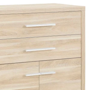 Niedriger Bürorschrank Für Ordner In Eiche – Xedno 13