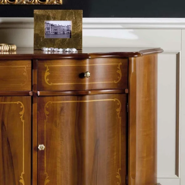 Nussbaumfarbenes Sideboard Dentro Im Barock Design 3