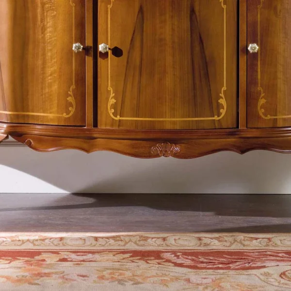 Nussbaumfarbenes Sideboard Dentro Im Barock Design 6
