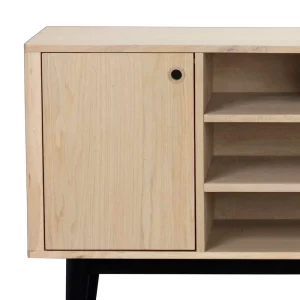 Offenes Retro Sideboard Jumeco In Holz White Wash 12