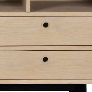 Offenes Retro Sideboard Jumeco In Holz White Wash 14