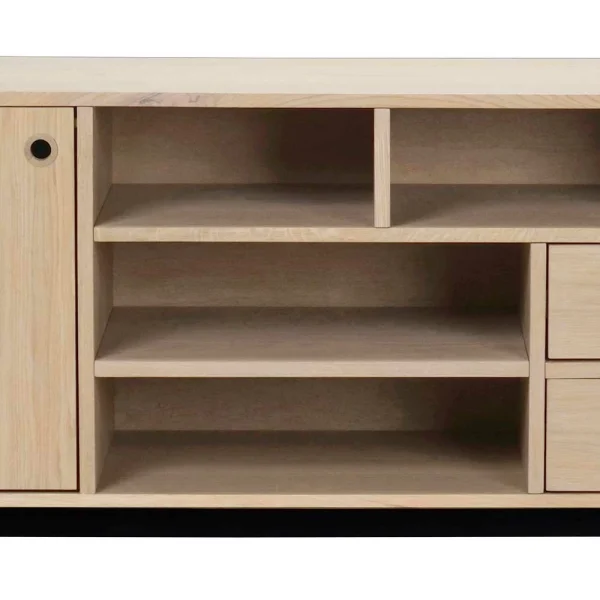 Offenes Retro Sideboard Jumeco In Holz White Wash 6