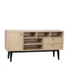 Offenes Retro Sideboard Jumeco In Holz White Wash 16