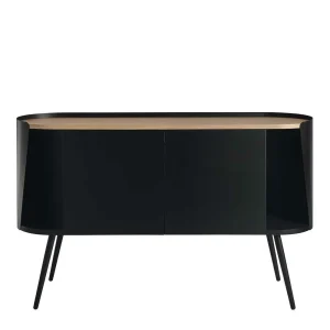 Ovales Design-Sideboard In Schwarz – Ezaja 12