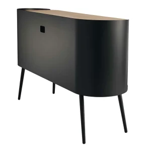 Ovales Design-Sideboard In Schwarz – Ezaja 16