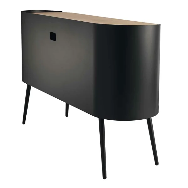 Ovales Design-Sideboard In Schwarz – Ezaja 6
