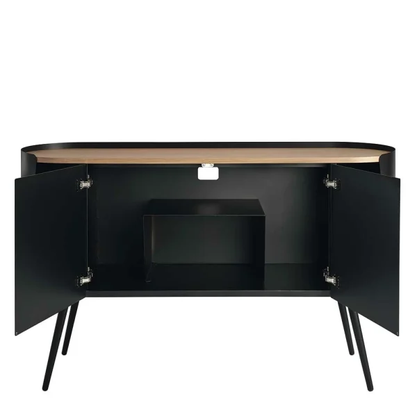 Ovales Design-Sideboard In Schwarz – Ezaja 7