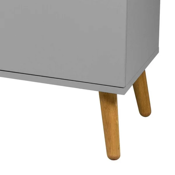Push-2-Open Sideboard In Grau & Eichefarben Revanio 192cm Breit 5