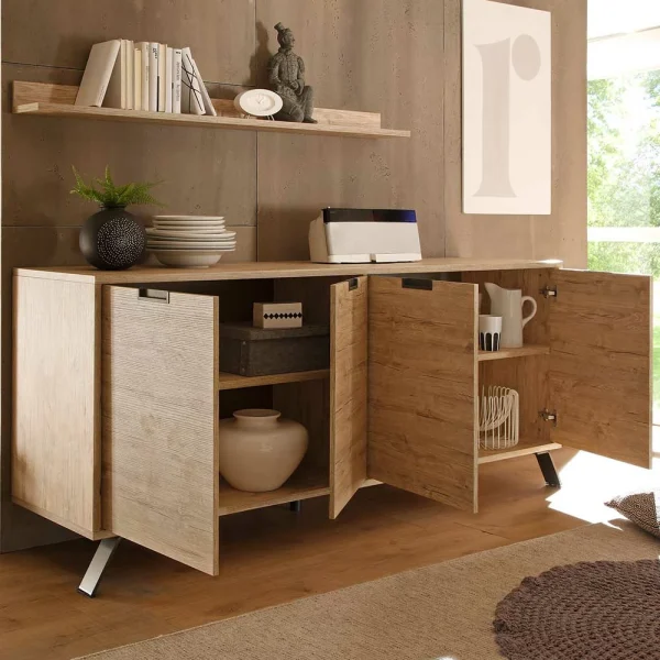 Retro Sideboard Rodonda In Eiche 5