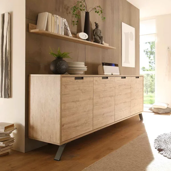 Retro Sideboard Rodonda In Eiche 7