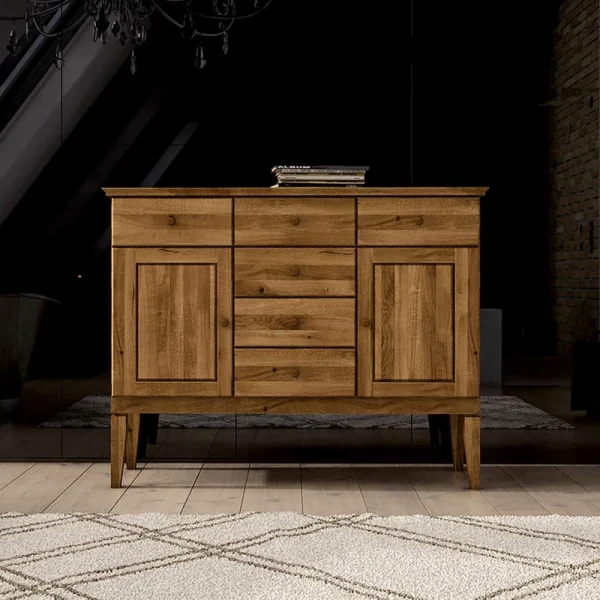 Schlafzimmer Sideboard Masdamos Aus Wildeiche Massivholz 3