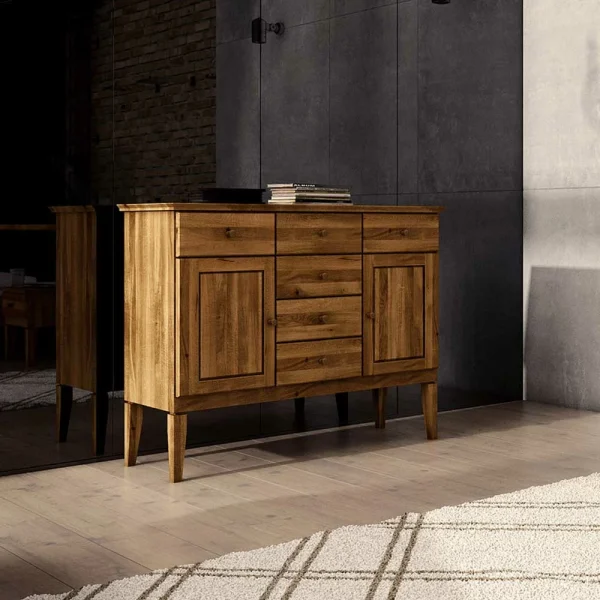 Schlafzimmer Sideboard Masdamos Aus Wildeiche Massivholz 4