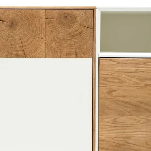 Schlichtes Design Sideboard In Weiß & Eiche – Smonia 14