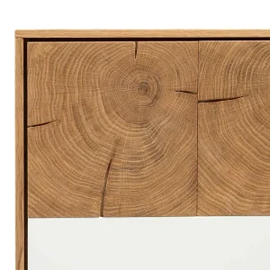 Schlichtes Design Sideboard In Weiß & Eiche – Smonia 16