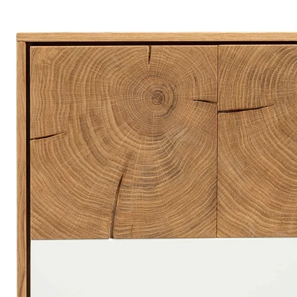 Schlichtes Design Sideboard In Weiß & Eiche – Smonia 6
