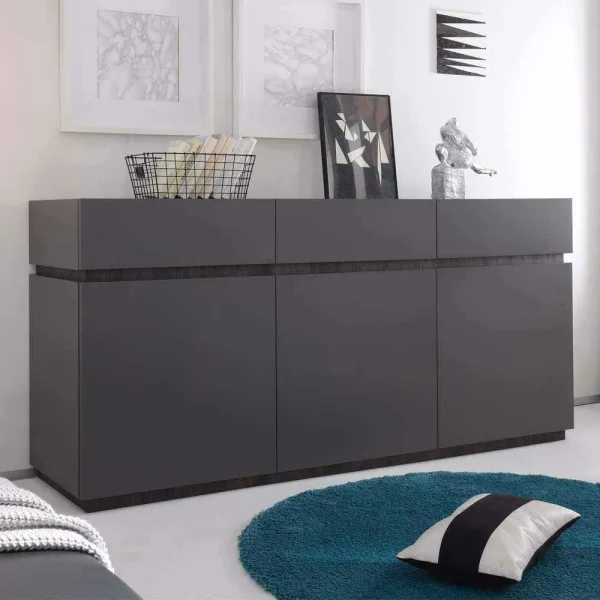 Schönes Sideboard In Anthrazit Wenge – Zialko 3