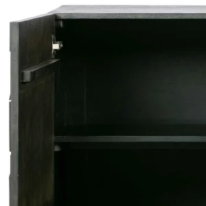 Schwarzes Sideboard Mit Schnitzereien Front – Eiken 16