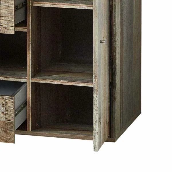 Shabby Sideboard Curacon In Grau Treibholz Dekor 7